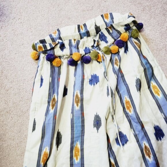 Anthropologie Wide Leg Cotton Pants - Picture 3 of 7